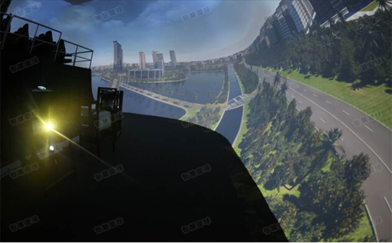 6四川大学胶囊型全景球幕影院-智慧星球全景3D体验系统