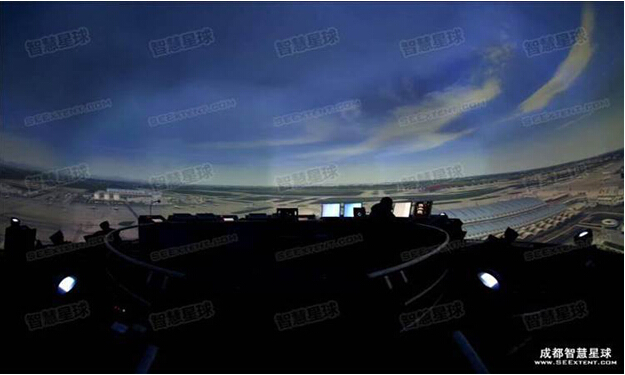 3穹顶式全景仿真视景系统-智慧星球全景3D体验系统