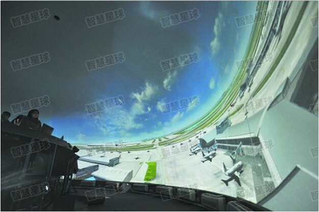 3穹顶式全景仿真视景系统-智慧星球全景3D体验系统